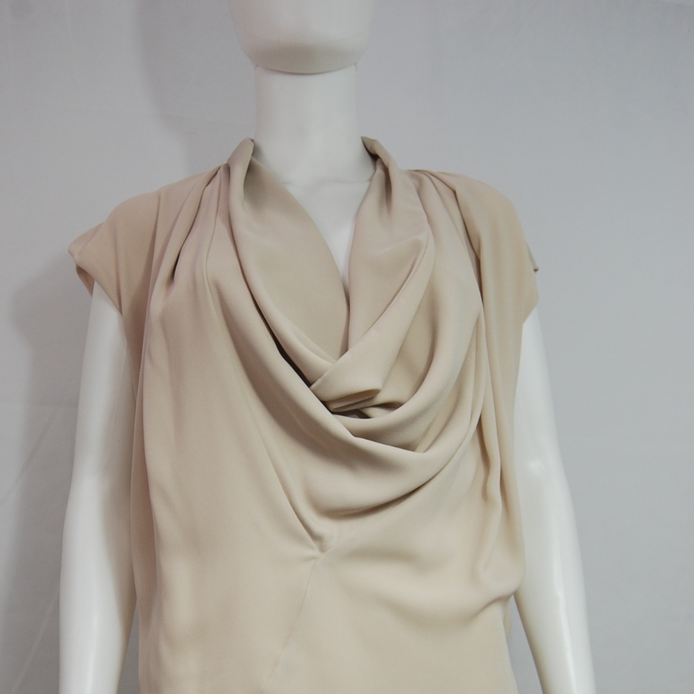 THML Beige Flowing Sleeveless Top NWT